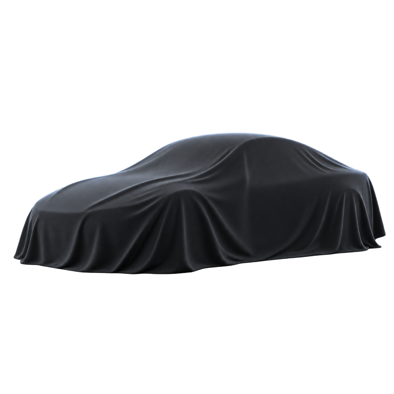 A car beneath a black cover